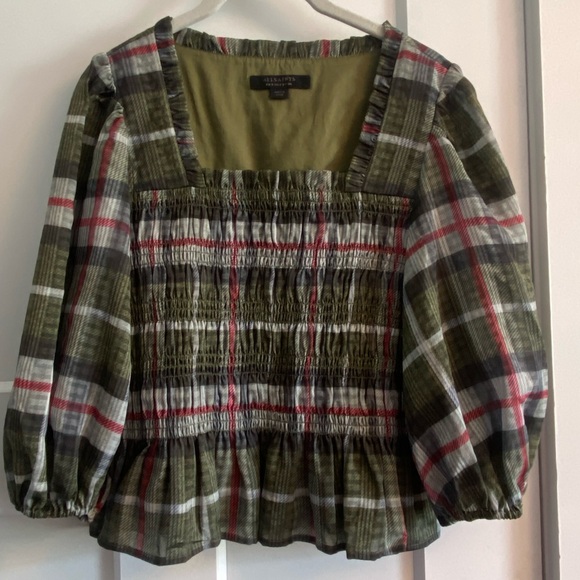 Allsaints checkered top NWOT - Picture 2 of 6